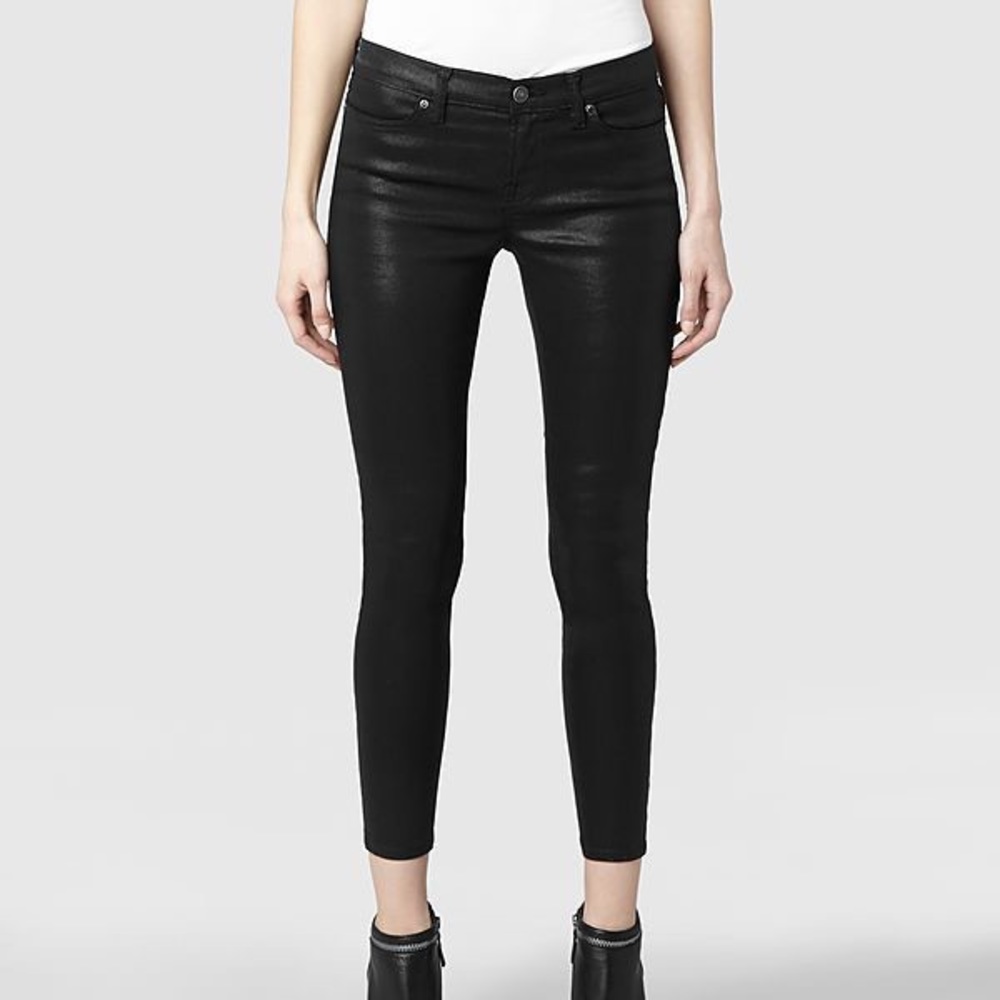 All saints : “Brodie” low rise cropped skinny